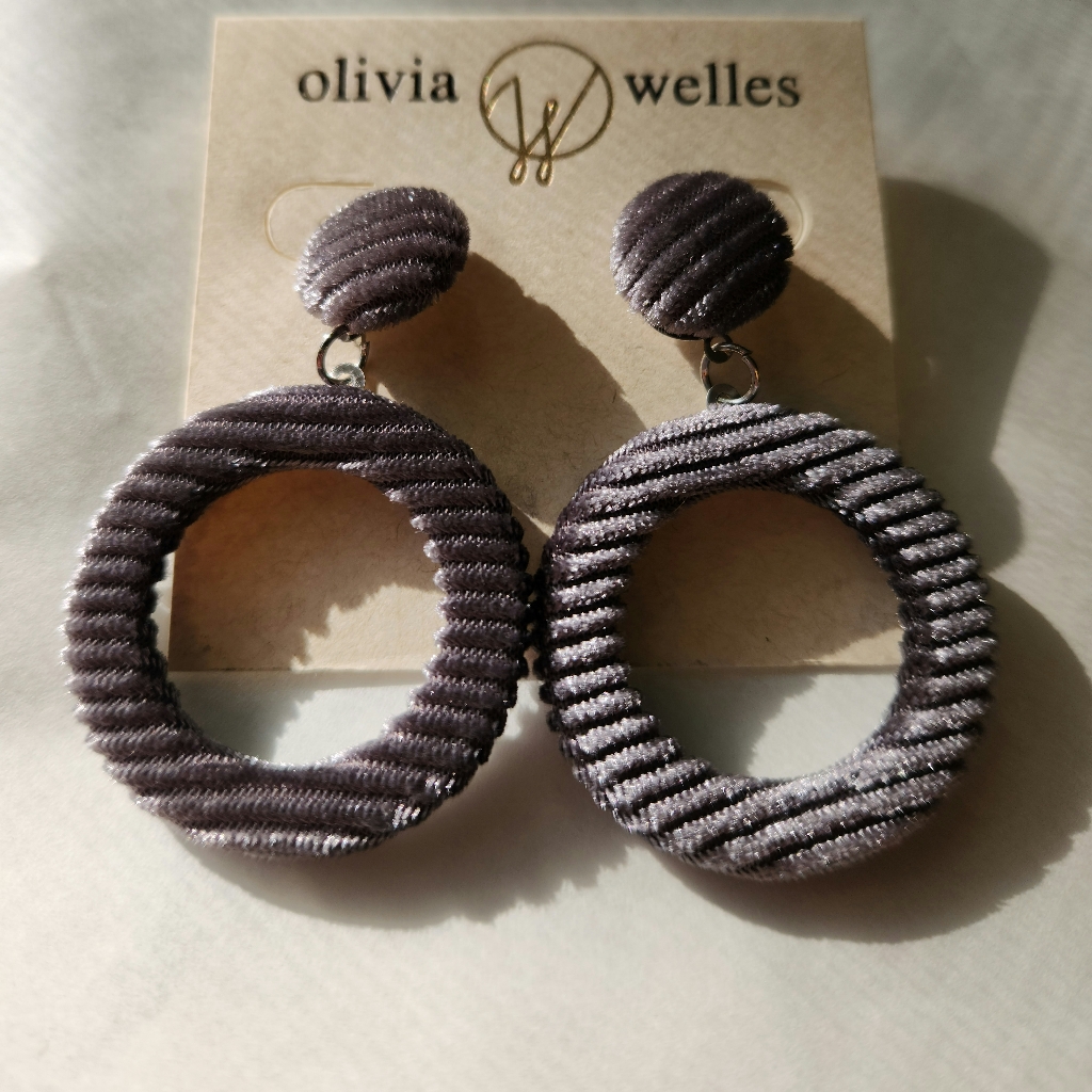 Round Hoop Dangle Earrings By Olivia Welles